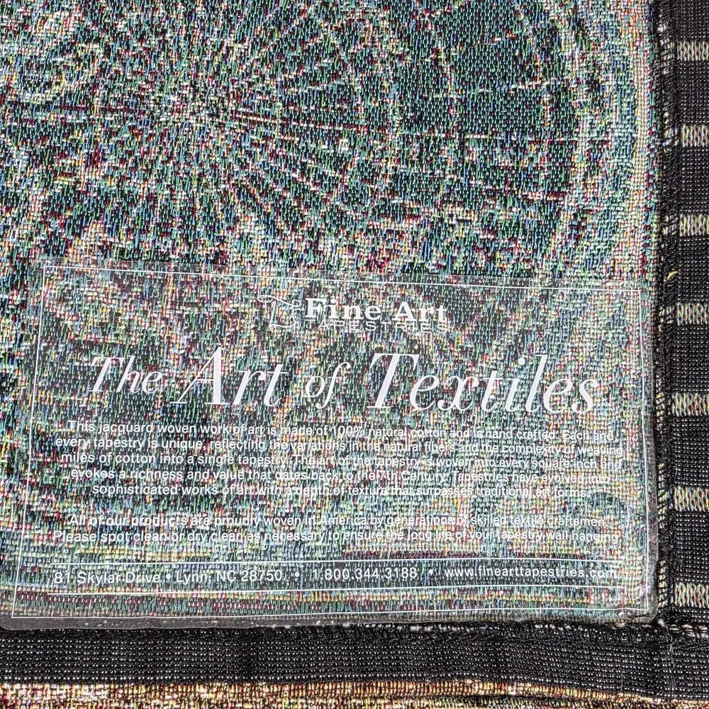 Fine Art Tapestries World Map Jacquard Wall Hanging 52x38 Nova Totius